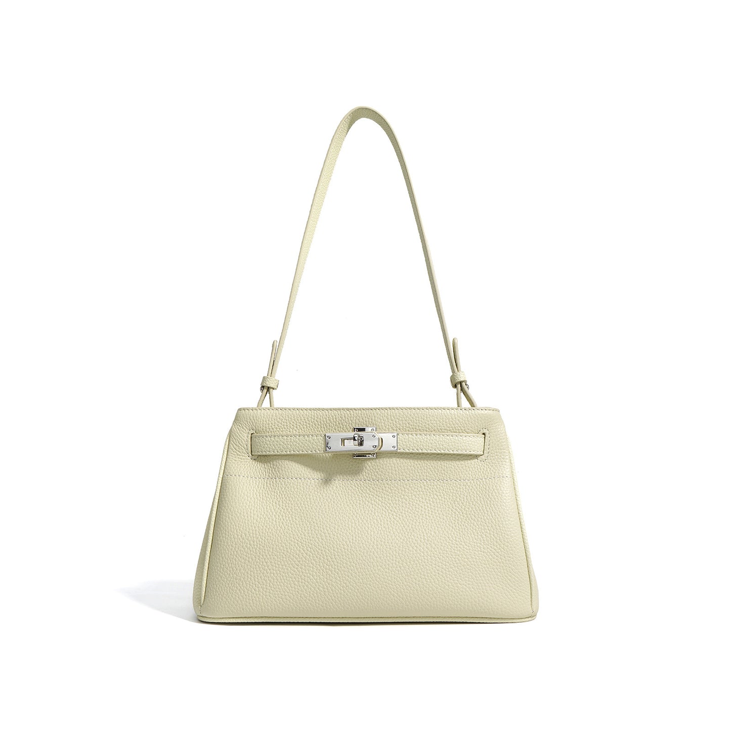 Bolsa Feminina em Couro com Fecho Vintage – Design Underarm & Crossbody