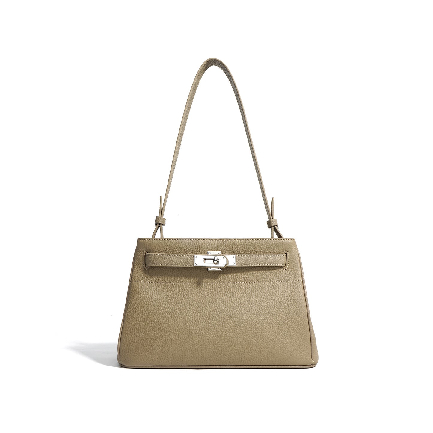 Bolsa Feminina em Couro com Fecho Vintage – Design Underarm & Crossbody