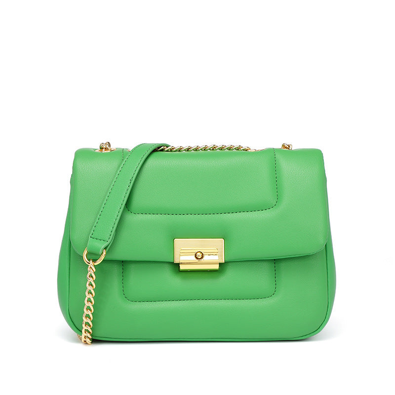 Bolsa Feminina Transversal em Couro – Design Retrô com Tampa Elegante