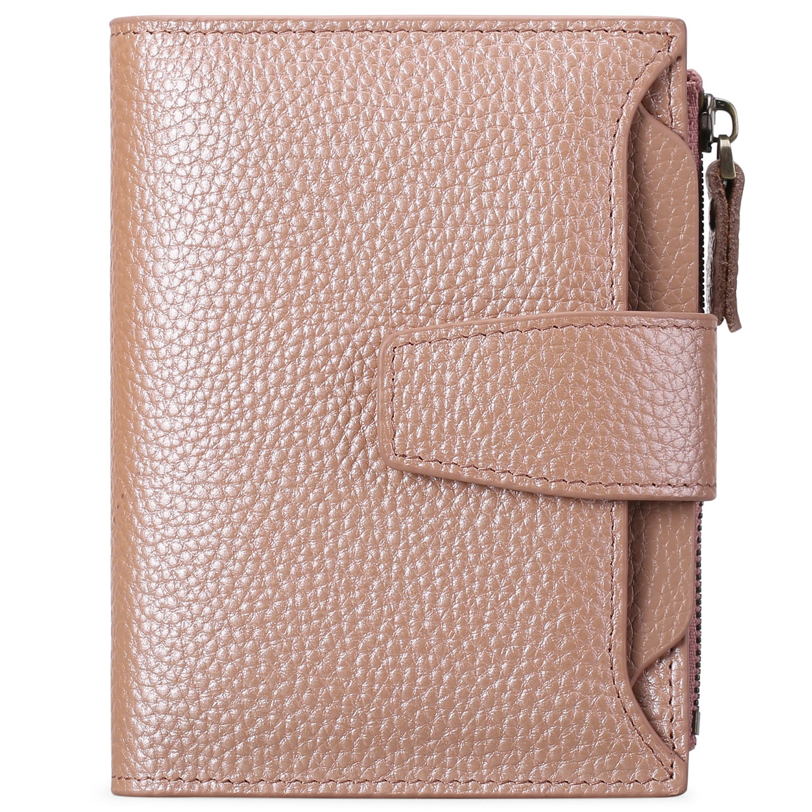 Carteira Feminina Curta em Couro – Estilo Europeu Retrô