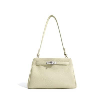 Bolsa Feminina em Couro com Fecho Vintage – Design Underarm & Crossbody