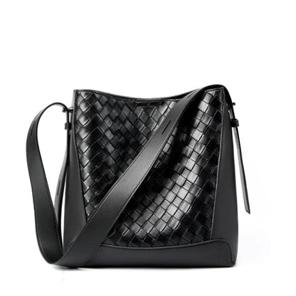 Bolsa Shoulder Feminina em Couro – Design Urbano com Detalhe Trançado