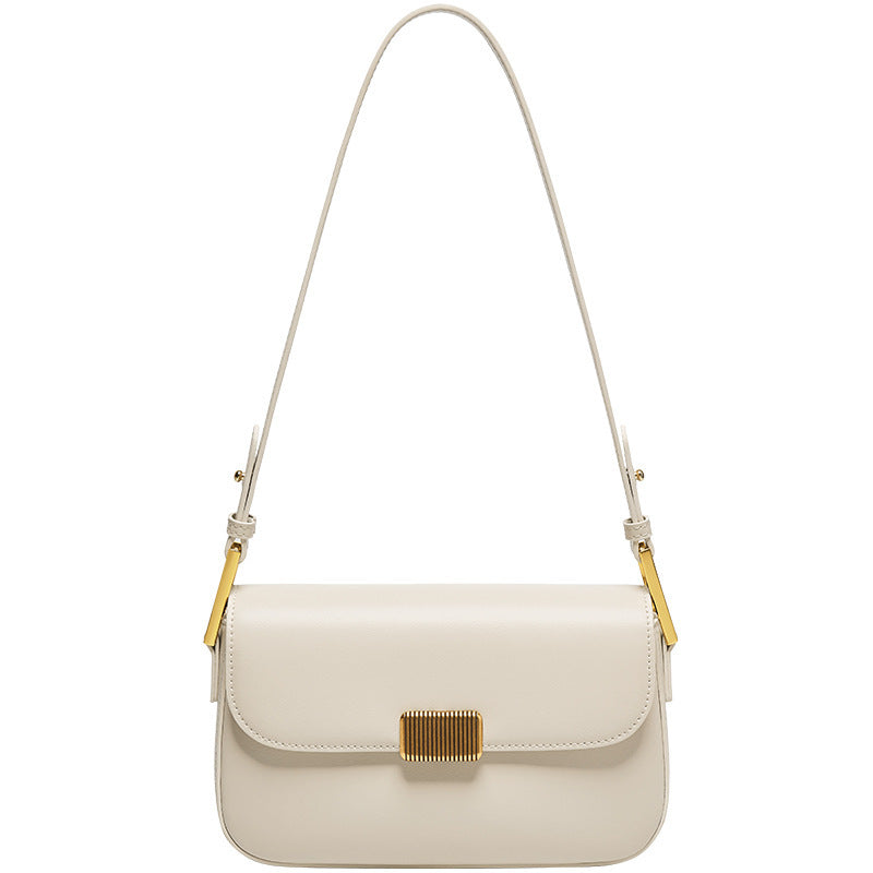 Bolsa Transversal Feminina em Couro com Alça de Ombro