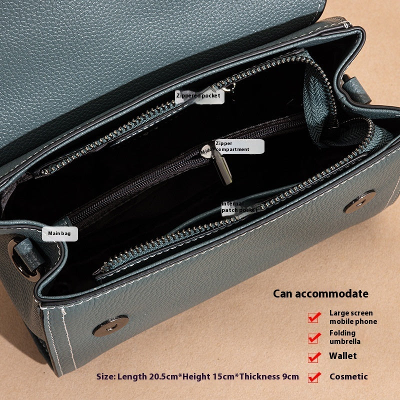 Bolsa Transversal Feminina em Couro – Elegância Versátil e Design Atemporal